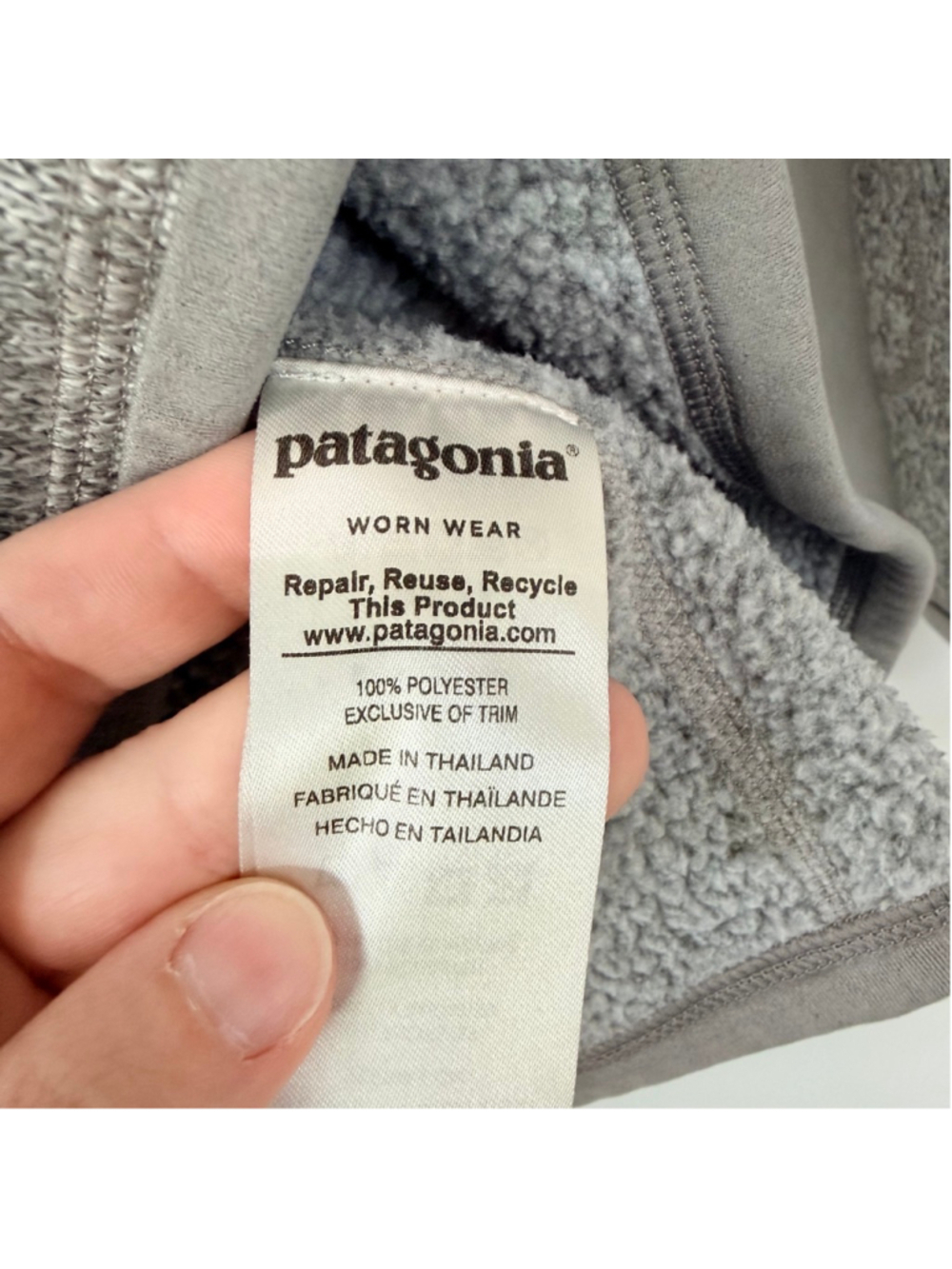 Patagonia Women's Gray Better Sweater Quarter Zip Pullover XS - Picture 7 of 11